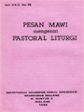 Pesan MAWI Mengenai Pastoral Liturgi