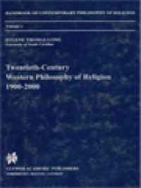 Twentieth-Century Western Philosophy Of Religion 1900-2000