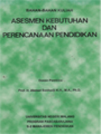 Bahan-Bahan Kuliah Asesmen Kebutuhan Dan Perencanaan Pendidikan