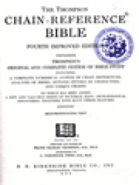 Image of The Thompson Chain-Reference® Bible: Containing Thompson's Original And Complete System Of Bible Study