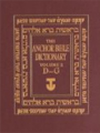 Image of The Anchor Bible Dictionary, Volume II: D - G