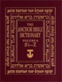 Image of The Anchor Bible Dictionary, Volume VI: Si - Z