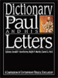 Dictionary Of Paul And His Letters