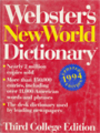 Webster's New World Dictionary: Of American English