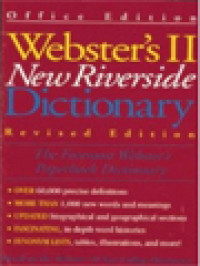Image of Webster's II New Riverside Dictionary