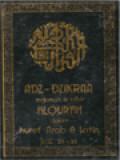 Adz-Dzikraa Terjemah & Tafsir Alqur'an Dalam Huruf Arab & Latin Juz 26-30