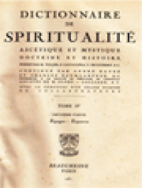 Dictionnaire De Spiritualité (Ascétique Et Mystique; Doctrine Et Histoire) Tome IV.2: Espagne - Ezquerra