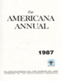 Image of The Americana Annual 1987 / Encyclopedia Americana