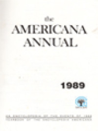 Image of The Americana Annual 1989 / Encyclopedia Americana