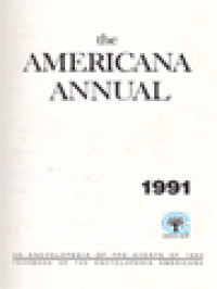 Image of The Americana Annual 1991 / Encyclopedia Americana