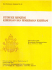 Image of Instruksi Mengenai Kebebasan Dan Pembebasan Kristiani