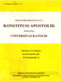 Paus Yohanes Paulus II: Konstitusi Apostolik Tentang Universitas Katolik