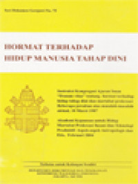 Image of Hormat Terhadap Hidup Manusia Tahap Dini