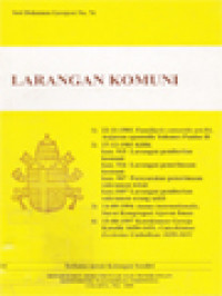 Larangan Komuni