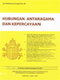 Hubungan Antaragama Dan Kepercayaan