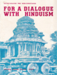 For A Dialogue With Hinduism: Secretarius Pro Non-Christianis