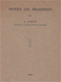 Notes On Brahman