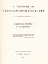 Image of A Treasury Of Russian Spirituality
