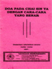 Image of Doa Pada Chai Sin Ya Dengan Cara-Cara Yang Benar