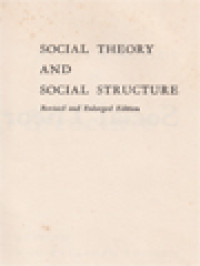 Social Theory And Social Structure