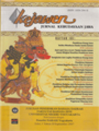 Image of Kejawen: Jurnal Kebudayaan Jawa
