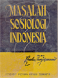 Image of Masalah Sosiologi Indonesia