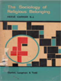 Image of The Sociology Of Religious Belonging