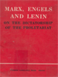 Image of Marx, Engels And Lenin: On The Dictatorship Of The Proletariat