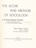 The Scope And Method Of Sociology: A Metasociological Treatise