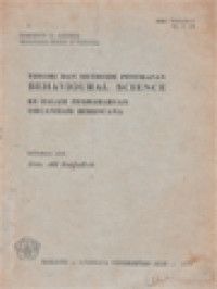 Image of Theori Dan Methode Pentrapan Behavioural Science: Ke Dalam Pembaharuan Organisasi Berencana
