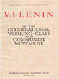 Image of On The International Working-Class And Communist Movement