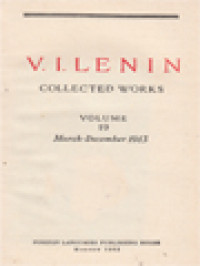 Collected Works XIX: March - December 1913