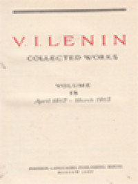 Image of Collected Works XVIII: April 1912 - March 1913