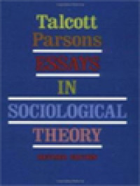 Essays In Sociological Theory