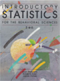 Introductory Statistics For The Behavioral Sciences