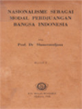 Nasionalisme Sebagai Modal Perdjuangan Bangsa Indonesia I