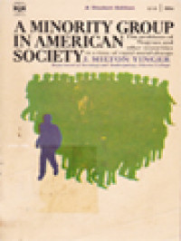Image of A Minority Group In American Society: Department Of Sociology And Anthropology Oberlin College