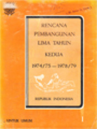 Rencana Pembangunan Lima Tahun Kedua 1974/75 - 1978/79 (I)