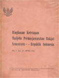 Ringkasan Ketetapan MPR Sementara - Republik Indonesia: No. I Dan II/MPRS/1960