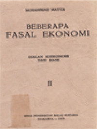 Image of Beberapa Fasal Ekonomi II: Djalan Keekonomi Dan Bank