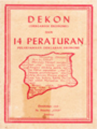 Dekon (Deklarasi Ekonomi) Dan 14 Peraturan Pelaksanaan Deklarasi Ekonomi