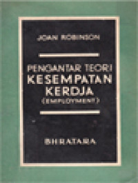 Image of Pengantar Teori Kesempatan-Kerdja