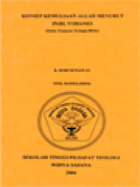 Konsep Kemuliaan Allah Menurut Injil Yohanes (Suatu Tinjauan Teologis-Biblis)