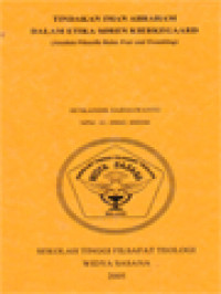 Image of Tindakan Iman Abraham Dalam Etika Soren Kierkegaard (Analisis Filosofis Buku Fear And Trembling)