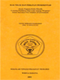 Image of Hak Milik Dan Peranan Pemerintah, (Suatu Tinjauan Kritis-Filosofis Terhadap Pemikiran John Locke Tentang 