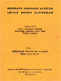 Image of Beberapa Gagasan Alkitab Untuk Homili Alkitabiah