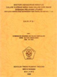 Image of Misteri Kehadiran Kristus Dalam Kurban Misa Dan Dalam Diri Imam Sebagai Pelayan Liturgi (Refleksi Kritis Atas Sacrosanctum Consilium Artikel 7 a.b)