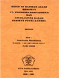 Image of Hidup Di Hadirat Allah Menurut St. Theresia Dari Lisieux Dan Aplikasinya Dalam Serikat Putri Karmel