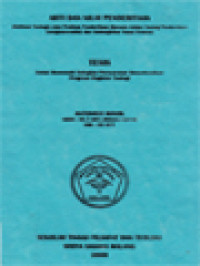 Arti Dan Nilai Penderitaan, (Refleksi Teologi Atas Problem Penderitaan Manusia Dalam Terang Penderitaan (Sengsara-Wafat) Dan Kebangkitan Yesus Kristus)