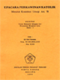 Image of Upacara Perkawinan Katolik, Menurut Konstitusi Liturgi Art 78